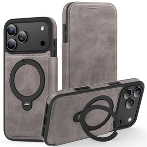 เคสหนังสำหรับ iPhone 17 Pro ด้านในบุหนัง พร้อมห่วงคล้องนิ้ว, เคสหนังพับได้สำหรับ iPhone 18 - Product Image 3