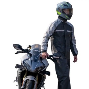<span class=keywords><strong>Impermeabile</strong></span> per Adulti per Moto e <span class=keywords><strong>Scooter</strong></span> Elettrici, Completo Antipioggia Ecologico - Product Image 2