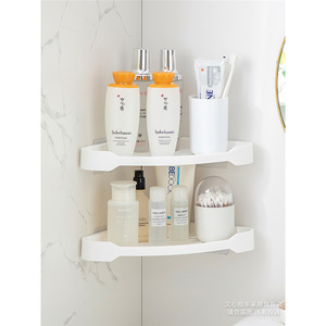 Estante de esquina para baño Lida, rectangular, independiente, de 18 pulgadas de ancho, estante de almacenamiento duradero para lavabo, inodoro y ducha - Product Image 4