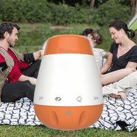 Mesin Suara Putih Portabel untuk Bayi, Speaker Suara Tidur, Sensor Tangisan RGB, Baterai Isi Ulang, Tahan Air IPX-5, untuk Penggunaan di Kamar Bayi