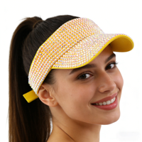 Casquettes Snapback avec logo personnalisé, rose scintillant, entièrement recouvertes de strass 3D imprimés, visières d'été pour femmes, casquette de baseball