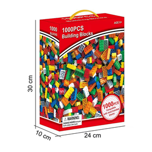 500/1000 pièces écologique ABS bricolage en vrac en plastique blocs de construction jouet éducatif pour enfants bâtiments modernes thème boîte emballage - Product Image 6