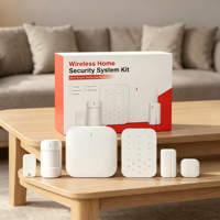 Sistema de Alarma de Seguridad Inteligente LHD8100 de 12V con Sensores de Movimiento, FSK 868MHz, FHSS, WiFi, 4G, GSM, Control por Aplicación, Anti-Interferencia, Alcance de 800m