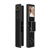 Serrure de porte intelligente à reconnaissance faciale 3D, empreinte digitale par veine palmaire, mot de passe, WiFi, application Tuya pour porte en bois ou en aluminium