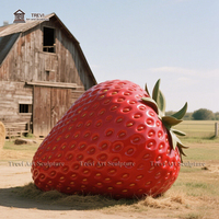 Ferme jardin extérieur grande sculpture en résine botanique statue de fruits en fibre de verre de grande taille