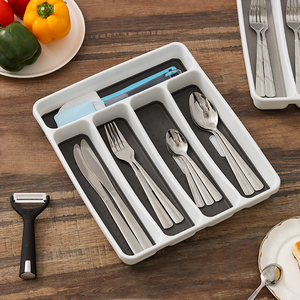 K   B Wholesale Kitchen Cabinet Drawer Divided Storage Cutlery Tray Utensil Organizer Tray Small Silverware Tray