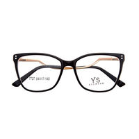 Montures de lunettes de vue rétro de luxe, grandes, en métal et en acétate, pour unisexe - Marque MEIJIN