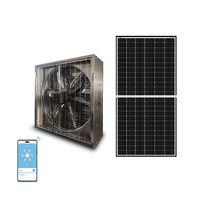 Ventilateur extracteur industriel à marteau tombant pour serre, 380V, électrique, à roulement à billes, en acier inoxydable