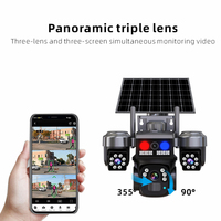 Caméra de surveillance solaire PTZ extérieure Wistino 12MP, système de sécurité IP sans fil 4G, caméra alimentée par carte SIM