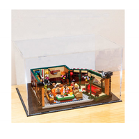 Présentoir de jouets en briques acryliques personnalisé Boîte cube transparente détachable à monter soi-même pour maquette