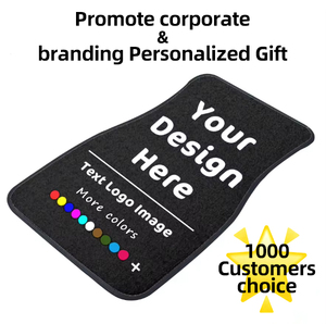 <span class=keywords><strong>Tappetini</strong></span> <span class=keywords><strong>Auto</strong></span> Personalizzati con Logo Fustellato, Set Universale di Quattro Pezzi con Design Stampato - Product Image 4