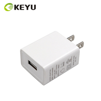 Chargeur mural USB certifié UL aux États-Unis, prise US, 1 port simple, 5V 2A 2000MA 10W