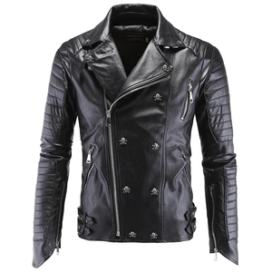 Chaqueta de Cuero Vintage de Alta Calidad para Hombre con Cierre, Último Diseño, Servicio OEM, Talla XS, Recubierta para Invierno - Product Image 2