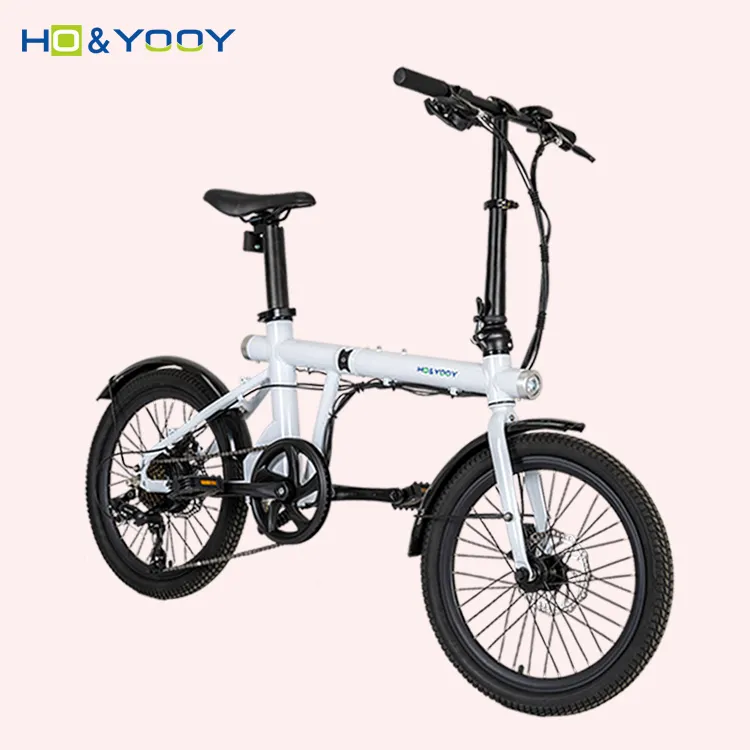 Bicicleta elétrica dobrável leve de 20 polegadas, bicicleta com assento, <span class=keywords><strong>bateria</strong></span> escondida ebike