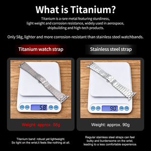 Bracelet de montre en titane de qualité supérieure JAETIUM pour Apple Watch Ultra 2, bracelet en métal ultra léger, 49 mm, 46 mm, 45 mm, 44 mm - Product Image 5