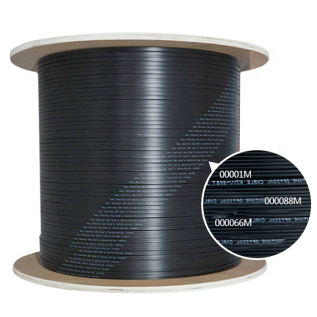 Factory Price Indoor SM 1-12 Cores Fibre Optic Network Ftth Drop Cable with G657a Fiber Type