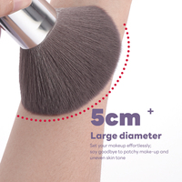 Pinceau de maquillage individuel MAANGE personnalisé OEM&ODM, poils synthétiques, fibres douces et moelleuses, vente en gros de pinceaux de maquillage individuels
