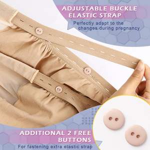 جوارب طويلة مضغوطة للأمومة جوارب طويلة مطاطية مضادة للوذمة 20-30mmHg مفتوحة من الأمام متدرجة لدعم الحمل - Product Image 3