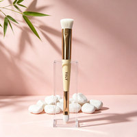 Ensemble de pinceaux de maquillage 6 pièces à double embout, couleurs macaron, poils synthétiques pour le visage, le blush, le fond de teint, le correcteur, les ombres à paupières, personnalisable