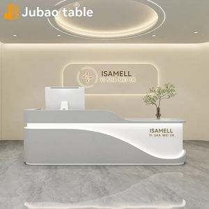 مكتب استقبال تجاري مطلي بالخشب لصالونات التجميل ومحلات الشعر ومتاجر الملابس والعيادات الطبية وعيادات التجميل - Product Image 4