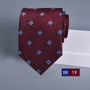 Corbata <span class=keywords><strong>de</strong></span> rayas <span class=keywords><strong>de</strong></span> negocios formales para hombres 8cm nueva gran jacquard azul marino ejecutivo juego <span class=keywords><strong>de</strong></span> manos boda Festival corbata - Product Image 6