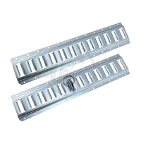 Rail d'arrimage horizontal en acier de 2 "pour la sécurité des marchandises dans les remorques et les camions