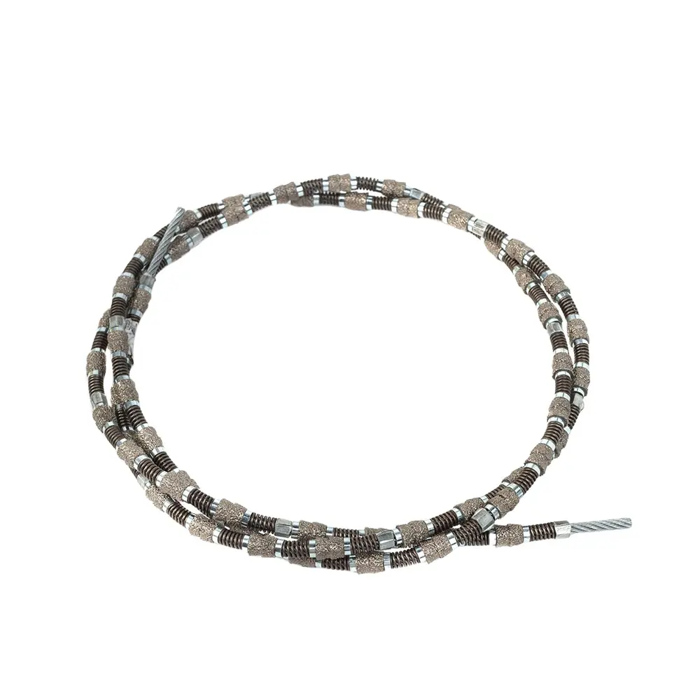 Sierra de alambre de cadena de diamante de 7,2-11,5mm para corte de Hormigón/granito/mármol/piedra