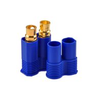 Connecteur EC8, prise bullet, 7 AWG, laiton plaqué or, pour batterie RC, ESC, liaison d'alimentation, lot en vrac pour revendeurs