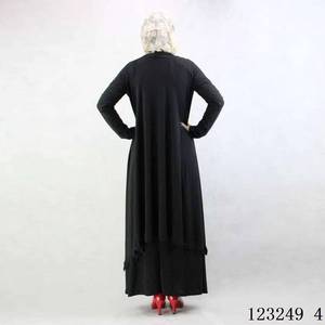 Robe musulmane à manches longues pour femmes noires, adaptée aux nourrissons et aux jeunes enfants - Nouvelle tenue islamique - Product Image 5