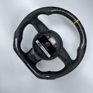 Volante de Fibra de Carbono Forjado de Alta Calidad, Apto para Modificación de Volante de <span class=keywords><strong>Audi</strong></span> A1 A3 A4 A5 A6 A7 Q1 Q3 Q5 Q6 <span class=keywords><strong>Q7</strong></span> - Product Image 3