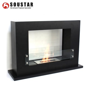 Indoor mobili di trasporto in piedi 2 lati di apertura <span class=keywords><strong>camino</strong></span> a <span class=keywords><strong>bioetanolo</strong></span> - Product Image 2