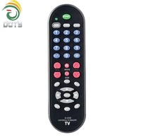 Télécommande universelle infrarouge DT-Q-X33E avec apprentissage automatique, design en plastique, piles AAA, portée de 10 m, compatible avec 5000 marques de téléviseurs
