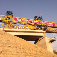 Grúa lanzadora de puente de viga grande 120t viga de lanzamiento de puente tipo trussed para construcción de carreteras y puentes