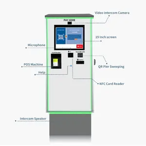 Car Parking Machine REALPARK Barcode Ticket Dispenser Machine For Central Payment Smart Car Parking Management System