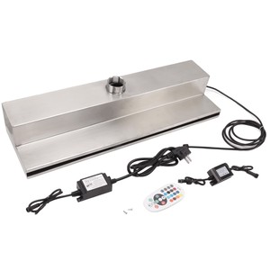 Rideau d'eau en acier inoxydable pour la décoration de piscine et de jardin, <span class=keywords><strong>fontaine</strong></span> murale, cascades <span class=keywords><strong>avec</strong></span> éclairage LED, <span class=keywords><strong>cascade</strong></span> en acier inoxydable - Product Image 3