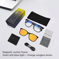 Lunettes Intelligentes OEM à Monture Magnétique, Assistant Vocal, Appels Bluetooth, Musique, Sports de Plein Air pour Hommes et Femmes, Verres Interchangeables, Navigation