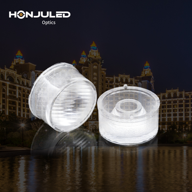 China Led Lens Factory's 15mm Single PC Led Lens 60 Degree Bead Surface Optics for Spotlight