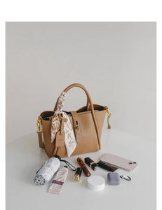 2025 new elegant silk <b>scarf</b> decorated <b>handbag</b> multiple colors optional exquisite versatile - Product Image 4