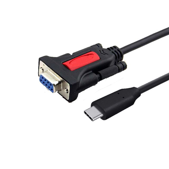Utech Premium USB-C to RS232 Serial DB9 Adapter Cable with Braid Shielding-Supports Windows 11/10/8/7 Linux Mac-FTDI Chipset