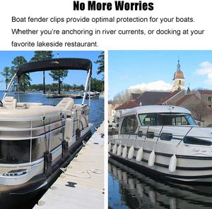 Accessoires pour pare-chocs de bateau, Clips pour pare-chocs, protections-boue, carrées, en plastique ABS durable, 20 pièces - Product Image 4