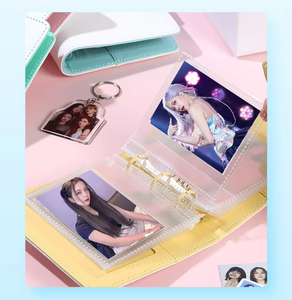 Venta caliente nuevos productos logotipo personalizado Kpop personalizado Mini álbum de fotos llavero novedad álbum de bolsillo - Product Image 4