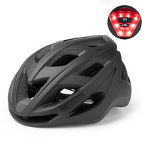 Feu arrière intégré double casque de sport pour hommes femmes Sports de plein air vélo équipement d'équitation motif visage en plastique pour route de montagne