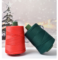 Chapeau en fil de soie de glace légère tricoté à la main bricolage crochet sac coussin couverture creux soie brillante fil de laine grossière cordon de macramé