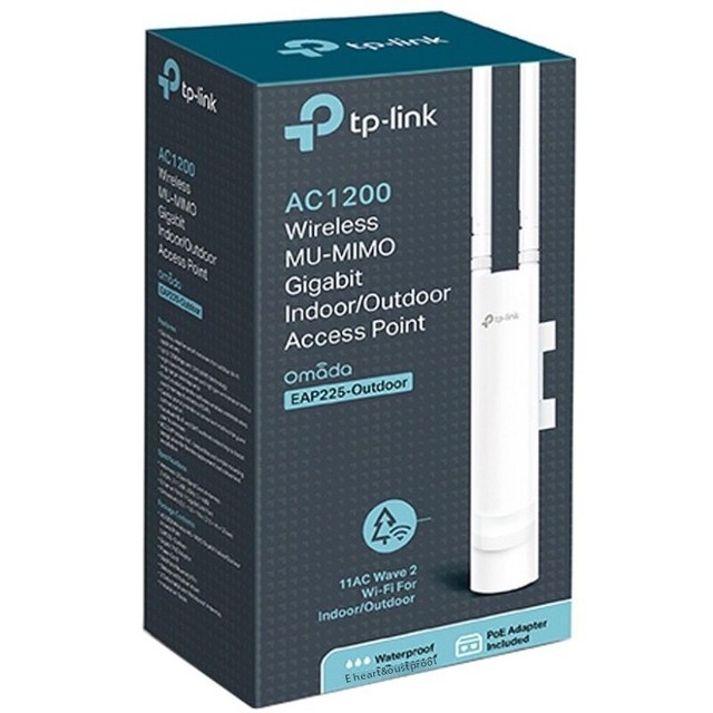 Tp-link Omada Outdoor Wireless WiFi Access Point EAP225-Outdoor 802.11ac/n for Business Hotel & Restaurant