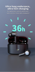 Valdus <span class=keywords><strong>J9</strong></span> cuffie con archetto da collo 2 In 1 ANC ENC auricolare BT Wireless TWS cuffie 36 ore di durata della batteria auricolari - Product Image 6