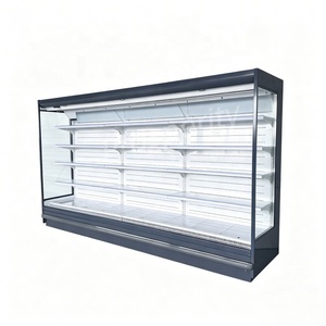 Vitrina Refrigerada de 3.75M con Cortina de <span class=keywords><strong>Aire</strong></span>, Descongelación Automática, para Supermercados, con Múltiples Niveles y Control Remoto - Product Image 2