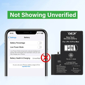 ไม่แสดงผลแบตเตอรี่โทรศัพท์ที่ยังไม่ได้รับการ<span class=keywords><strong>ต</strong></span>รวจสอบ 100% ใช้งานได้ปกติ สำหรับ <span class=keywords><strong>iPhone</strong></span> 6 7 <span class=keywords><strong>8</strong></span> <span class=keywords><strong>Plus</strong></span> X XR XS 11 12 13 Mini 14 15 16 Pro Max - Product Image 2