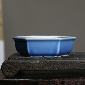 Maceta de Cerámica para Bonsái, Hexagonal Cuadrada, Estilo Japonés, Maceta Pequeña, Cerámica China, Decoración de Jardín - Product Image 3
