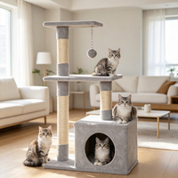 En gros Arbre à chat pliable de luxe classique, mobilier d'intérieur, tour multi-niveaux avec griffoirs, usine OEM personnalisée