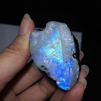 Piedra Lunar azul de alta calidad para decoración, piedras de cristal rugosas, saludable, buen precio